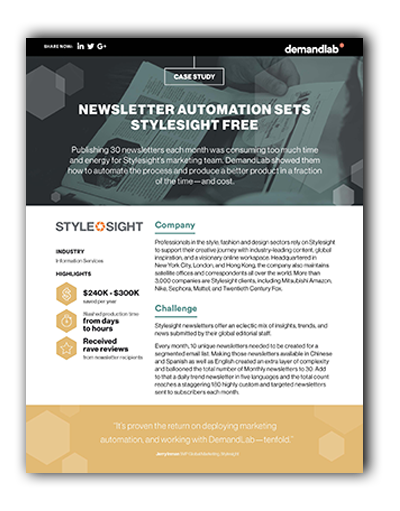 DemandLab Revenue Ecosytem framework info sheet