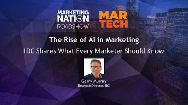 Martech conference presentation by Gerry Murray
