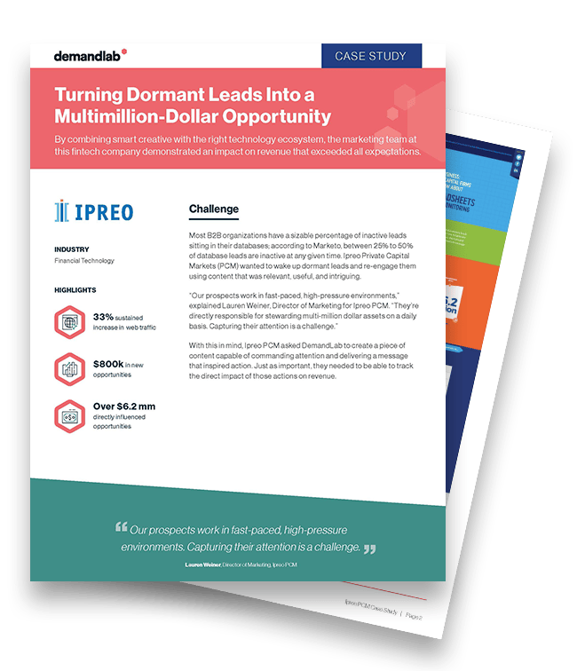 DemandLab - Case Study - Ipreo PCM Interactive Content