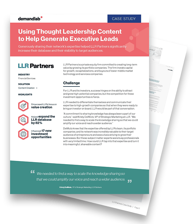 DemandLab - Case Study - LLR Partners GrowthBits