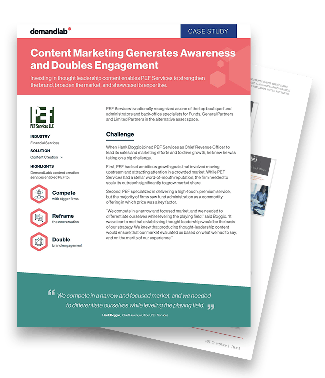 DemandLab - Case Study - PEF Thought Leadership