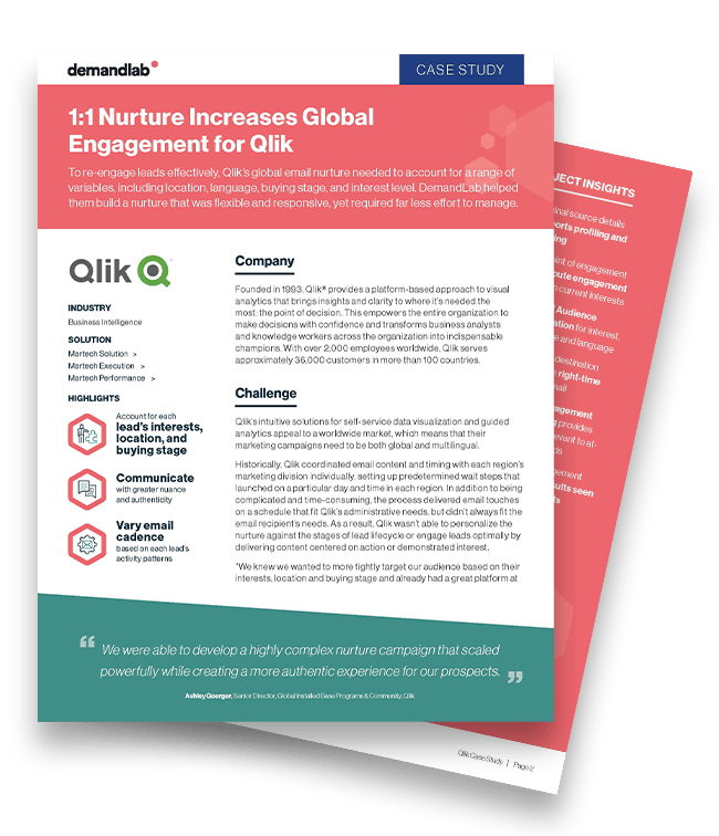 DemandLab - Case Study - Qlik Global Nurture