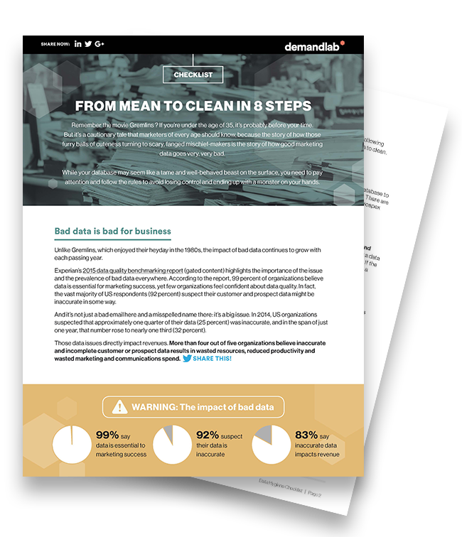 DemandLab - Checklist - Data Hygiene