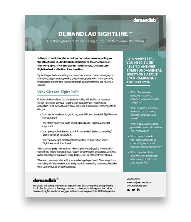 DemandLab Sightline Solution Sheet