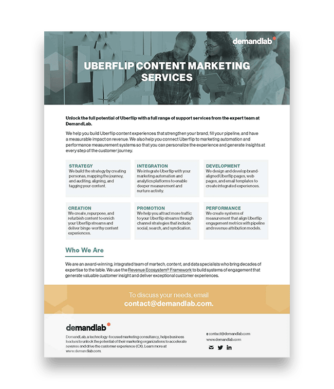DemandLab - Info Sheet - Uberflip Services