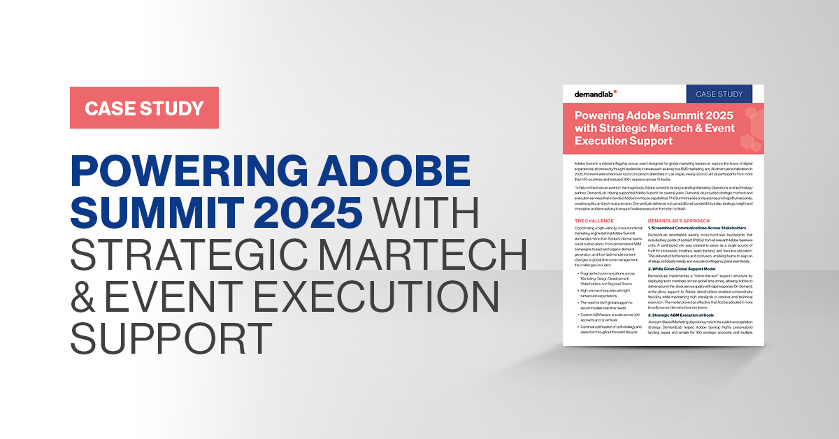 Powering Adobe Summit 2025 with Strategic Martech & Event Execution ...